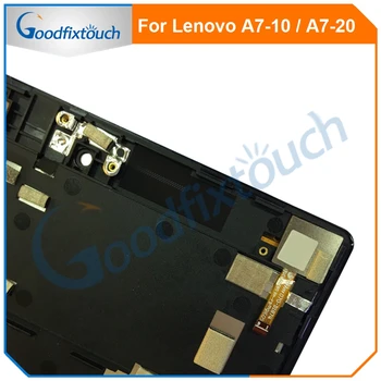Lenovo Tab 2 A7-10 A7-10F A7-20 A7-20F LCD ekranas jutiklinis ekranas skaitmeninis keitiklis Stiklo komplektuojami su Rėmo