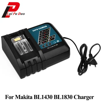 Li-ion Baterijos Kroviklis Pakeitimo elektrinių įrankių Baterijų Įkroviklis Makita 7.2 V -BL1830 18V Bl1430 DC18RA DC18RC