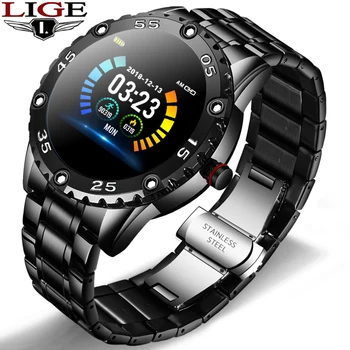 LIGE 2020 Naujas Smart Watch Vyrų Vandeniui Sporto Širdies ritmas, Kraujo Spaudimas Fitness Tracker Smartwatch Pedometer reloj inteligente