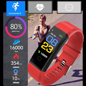 LIGE Smart apyrankę, Širdies ritmas, Kraujo Spaudimas Pedometer Sporto Apyrankės Fitness tracker Smart Watch Vyrų, Moterų, Skirtų 