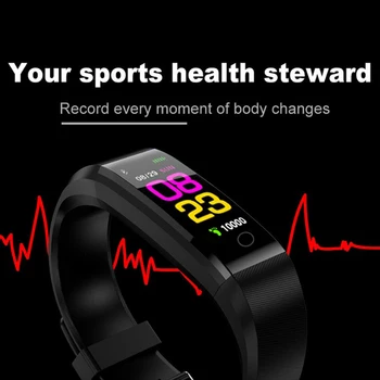 LIGE Smart apyrankę, Širdies ritmas, Kraujo Spaudimas Pedometer Sporto Apyrankės Fitness tracker Smart Watch Vyrų, Moterų, Skirtų 