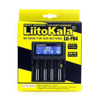 Liitokala Lii-100 Is-202 Lii-402 Lii-PD4 LCD Baterijos Kroviklis, Baterija 18650), 3,7 V 18350 26650 18350 Ličio Baterijos NiMH
