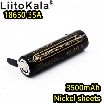 Liitokala lii-35A ličio baterijos 18650 3500mAh didelė talpa 3,6 V aukštas lygis, biudžeto įvykdymo patvirtinimo 10A nikelio diržas baterija