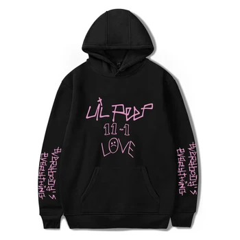 Lil Peep Hoodie Palaidinukė 11-1 Meilės Bliuzono Visas Rankovės Ilgis LiL Peep Harajuku Moterys K-Pop Stiliaus Atsitiktinis Puloveriai Medžiaga Viršūnės
