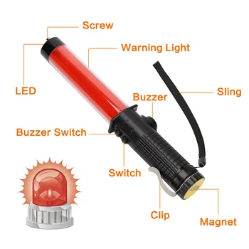 Linkax Eismo Saugos Magneto, Šviesos Estafetę Įspėjimas LED Šviesos Kelių Saugos Kontrolės Lauko Šviesos