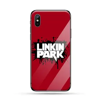 Linkin Roko ir parkas Telefono dėklas Grūdintas stiklas iphone 5C 6 6S 7 8 plus X XS XR 11 PRO MAX