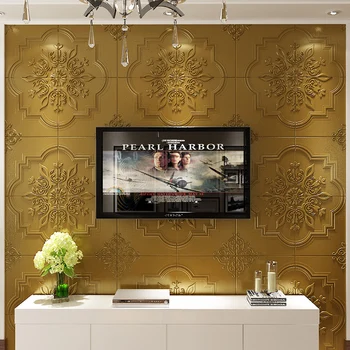 Lipni Vandeniui TV ekrano Fonai kietas 3D Sienų Lipduko Kambarį Tapetai, Freskos, Miegamojo Dekoratyviniai Lipdukai