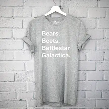 Lokiai. Burokėliai. Battlestar Galactica. T-Shirt, Biuro Marškinėliai, Dwightas Schrute, Michael Scott, Schrute Ūkių-D523
