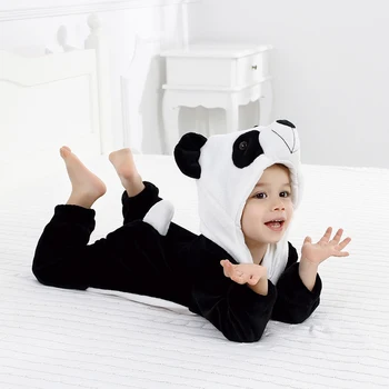 Lokys Lyderis Berniukams, Mergaitėms, Kūdikiams, Vaikams, Vaikų, Vienas Gabalas Gobtuvu Jumpsuits Animacinių Filmų Pajama Panda Pijamas Kūdikių Drabužiai Baby Girl Antklodė