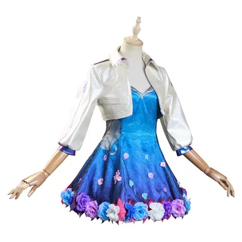 LOL KDA Grupių Seraphine Cosplay Kostiumų Anime Peincess Dress Kostiumai Helovyno Karnavalas Suknelė Moterims Mergina