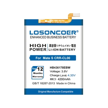 LOSONCOER 4200mAh HB436178EBW Baterija Huawei Mate S KRR-L09 / KRR-L13 / KRR-L23 / KRR-CL10,KRR-CL20,KRR-CL00,UL00,TL00