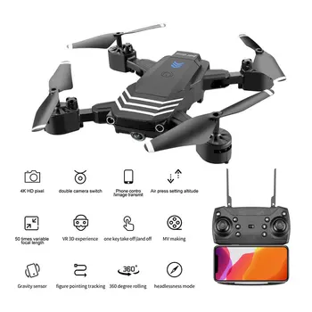 LS11 RC Drone 4K Su Kamera HD 1080P Mini Sulankstomas Dron FPV Wifi Tranai Profesinės Quadcopter Hold Režimas Dual Kameros Vaikas Žaislai