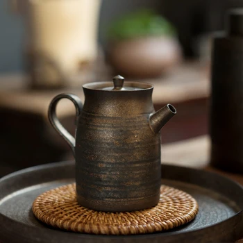 LUWU japonų keramikos arbatinukas virdulys kinijos kung fu arbatos puodą drinkware 175ml