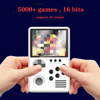 M3S Mini Nešiojamą Žaidimų Žaidėjai 16 bitų Šviesą Išmaniųjų Delninių Vaizdo Žaidimas USB Įkrovimo Žaidimų Konsolę su 4G Žaidimai, Kortelės Vaikams