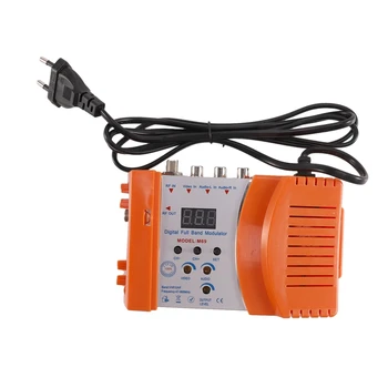M69 Profesionalių Skaitmeninių VHF UHF RF Moduliatorius AV RF, AVto TV Konverteris Adapteris(Apelsinų ES Kištukas)