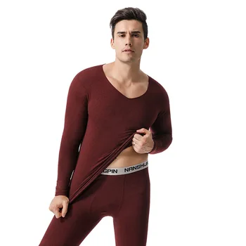 Mada vyrams, savaiminis įkaitimas vientiso šilumos apatiniai vyrų rudens drabužiai stora dugno pižama Šilta Artimieji