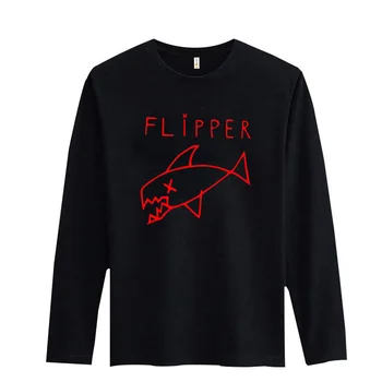 Madinga Flipper Žuvų Modelis Naujas Mados Marškinėliai Vyrams, ilgomis Rankovėmis Medvilnės Marškinėliai Aukštos Kokybės Mens Hiphop Medvilnės Tees XXS 3XL