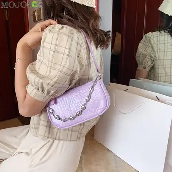 Mados Krokodilo Modelis Batono maišeliai MINI PU Odos Pečių Krepšiai Moterų 2020 Grandinės Dizaino Prabangūs Rankų Maišą Moterų Kelionės