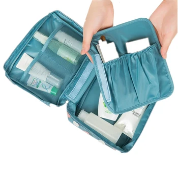 Mados moterų Kelionės Nailono grožio makiažas krepšiai, vonios kambarys organizatorius nešiojamų vonios kablys plauti krepšys, atsparus vandeniui kosmetikos maišeliai