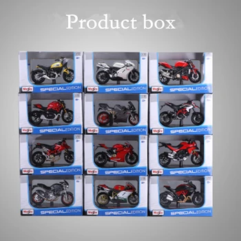Maisto 1:18 16 stilių Ducati panigale v4 s c white originalus įgaliotas modeliavimas lydinio motociklo modelis žaislas automobilis dovanų kolekcija