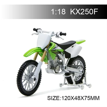 Maisto 1:18 Motociklų Modeliai Kawasaki KX250F KX 250 F Diecast Moto Miniatiūriniai Lenktynių Žaislas Dovanų Kolekcija