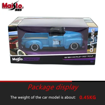 Maisto 1:24 1950 Chevrolet Pickup Lydinio automobilio modelį die-casting modelio automobilių modeliavimo automobilių apdailos surinkimo dovana žaislas
