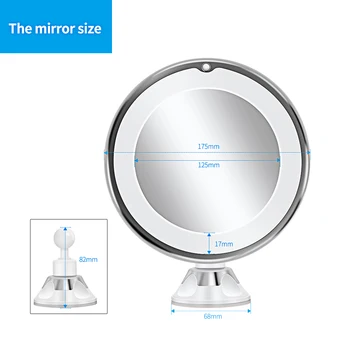 Makiažas Tuštybės Veidrodis Su 10X Žibintai LED veidrodis šviesos diodų (LED) makiažo veidrodis su led šviesos зеркало для макияжа espejo de maquillaje