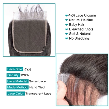 Mano Patinka Tiesūs Plaukai Ryšulius su Uždarymo Peru Plaukų Pynimas 3 Ryšulius su Uždarymo Ne Remy Human Hair Ryšulius su Uždarymo
