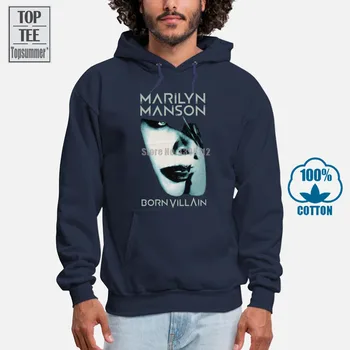 Marilyn Manson Hoodie Mergaitėms Hoodies Berniukų, Dideli Dydžiai Medvilnės Palaidinukė Hip-Hop Streetwear Negabaritinių Hoodie Balta Hoodies A0043