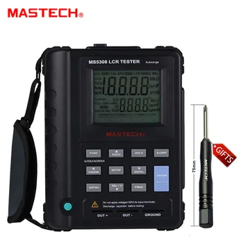 Mastech MS5308 Nešiojamą Profesionalus Auto Diapazonas Skaitmeninio LCR Metrų Induktyvumą, Talpą, Atsparumas Testeris 100Khz