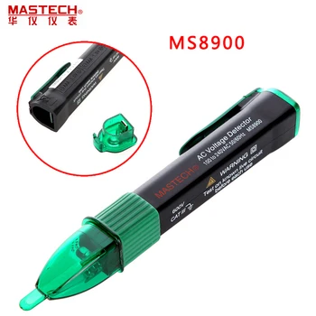 MASTECH MS8900 Ne-susisiekite su AC Įtampos Detektorius Testeris 100-240V Jutiklis Pen garso ir šviesos signalizacija