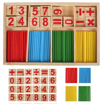 Matematikos Žaidimas Montessori Matematinis Intelektas Medienos Stick vaiko Mokymosi Švietimo Žaislas Skaičius skaitmeninės Skaičiavimo Rinkinys Žaislai Vaikiška