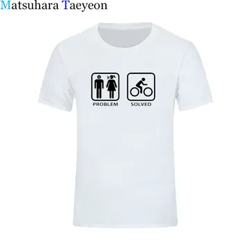 Matsuhara Taeyeon vyrai prekės trumpomis Rankovėmis apvalios apykaklės spausdinimo Lenktynininkas Kelių Stiliaus Problema Išspręsta žmogus t - shirt