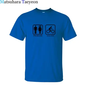 Matsuhara Taeyeon vyrai prekės trumpomis Rankovėmis apvalios apykaklės spausdinimo Lenktynininkas Kelių Stiliaus Problema Išspręsta žmogus t - shirt