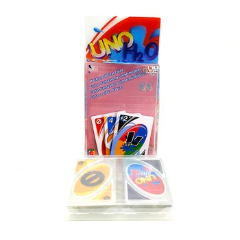 Mattel Žaidimai UNO H2O Kortų Žaidimas Kūrybos Skaidraus Plastiko Kristalas Neperšlampama Kortos Plauti Vaikams, Žaislai