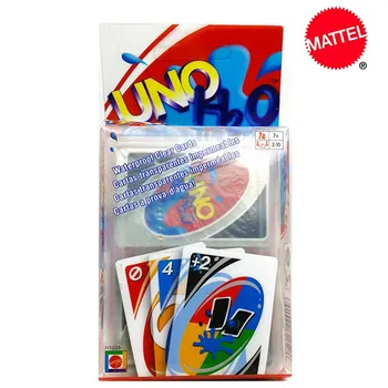 Mattel Žaidimai UNO H2O Kortų Žaidimas Kūrybos Skaidraus Plastiko Kristalas Neperšlampama Kortos Plauti Vaikams, Žaislai