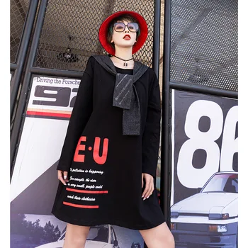 Max LuLu 2020 Metų Vasaros Korėjos Mados Stilius Ponios Prarasti Suknelės, Moteriški Punk Spausdinti Suknelė Atsitiktinis Elegantiškas Mini Plus Size Vestidos