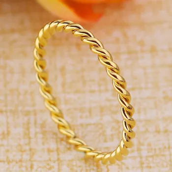 Mažas twist korėjos mados naujų nerūdijančio plieno twist moterų žiedas 2020 asmenybės uodega žiedas papuošalai vestuvių įsitraukė žiedas