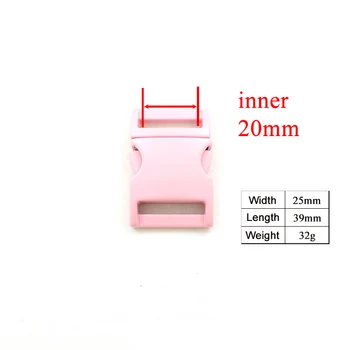 Mažmeninės prekybos(metalo sagtis+reguliuoti sklendėmis+D ring+metalas šuo užsegimas) purškiami dažai, pink aksesuaras 20mm austiniai diržai 