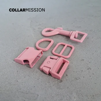 Mažmeninės prekybos(metalo sagtis+reguliuoti sklendėmis+D ring+metalas šuo užsegimas) purškiami dažai, pink aksesuaras 20mm austiniai diržai 