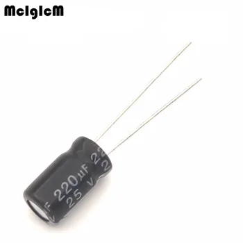 MCIGICM 1000pcs Aliuminio elektrolitinių kondensatorių 220uF 25V 6*12 Elektrolitinius kondensatorius