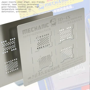 MECHANIKAS 3D Groove Reballing Trafaretas 3D-4X Standžiojo Disko NAND PCIE Trafaretas Telefono XR XS max XS X 8P 8 7P 7 6sP 6P iPad 2/3/4