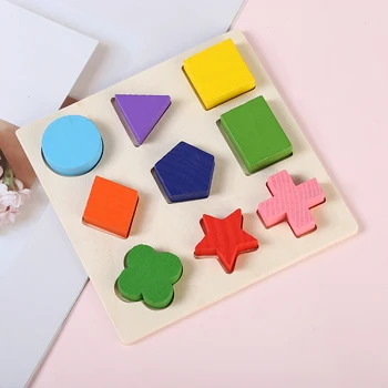 Mediniai Geometrinių Formų Rūšiavimas Matematikos Montessori Įspūdį Ikimokyklinio Mokymosi Švietimo Žaidimas Kūdikių Bamblys Žaislai Vaikams