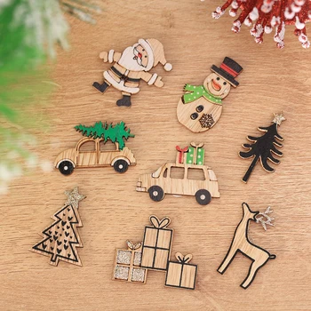 Medinis Pakabas, Santa Claus Automobilių Kalėdų Kabantys Papuošalai, Namų Dekoracijos Kalėdų Medžio Šalis Festiva 2021 Naujų Kūrybinių 7 Stilius