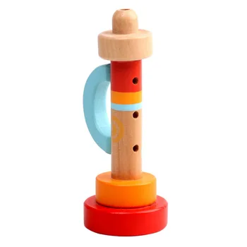 Medinių Muzikos Trimitas Žaislų Rinkinys, Žaislai, Kūdikių Medinių Vertikalių Švilpukas Trimitas Žaislai Vaikams Montessori Nešiojamų Priemonė