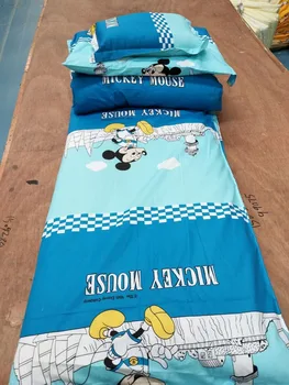 Medvilnės 2019 nauji Kūdikių Patalynės Komplektas, Mickey mouse Minnie Minkšta lovelė antklode Lovelę Rinkiniai vaikams Lovelė Nustatyti Antklode Padengti Užvalkalas Butas Lapas