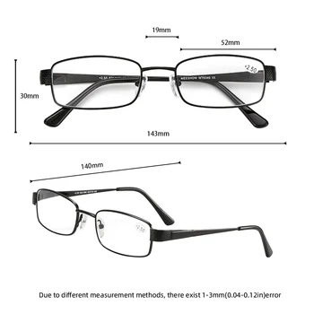 Meeshow Photochromic Skaitymo Akiniai kovos su UV400 Vyrų Nerūdijančio Plieno Akinius su dioptrijomis skaitymo akiniai +1.5 +2.5 WT0340
