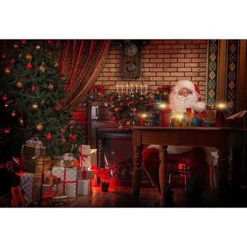 Mehofond Kalėdų Fonas Santa Claus Dovanos Žaislas Patalpų Vaikai Portretinės Fotografijos Fone fotostudija Photophone