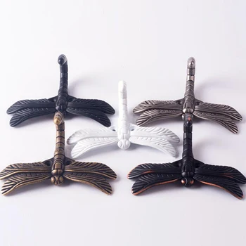 Meninės Kūrybos Dragonfly Formos Drabužių Kablys Kailis Rūbams Cinko Lydinys, Kablys Spintos Traukti Durų Furnitūrą Matt Silver Kablys Namų