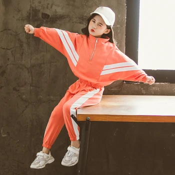 Mergaitės Pavasarį Ir Rudenį Komplektus 2020 Naujų korėjos Versija, Didelis Vaikų Megztinis Madinga Dviejų dalių Vaikai Mergaičių Drabužių Rinkiniai